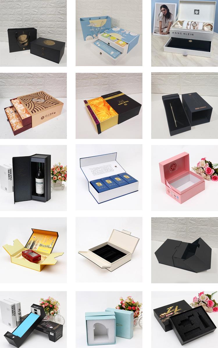Custom Gift Box Magnetic Paper Box for wine bottle tea bag (5)