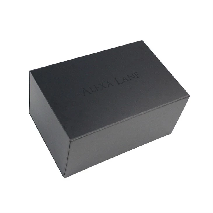 Black Printed Foldable Box
